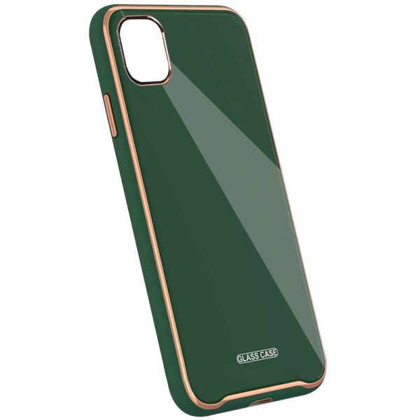 

TPU+Glass чехол Venezia для Apple iPhone 11 Pro (5.8") Зеленый / Dark Green (140455)