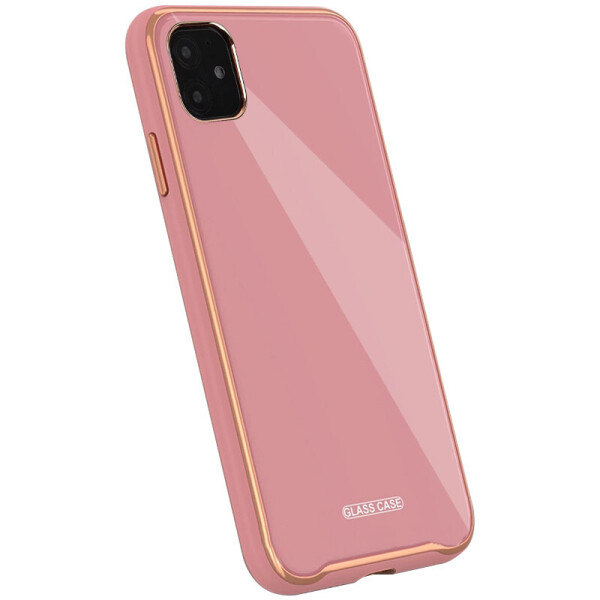 

TPU+Glass чехол Venezia для Apple iPhone 11 (6.1") Розовый / Flamingo (142764)