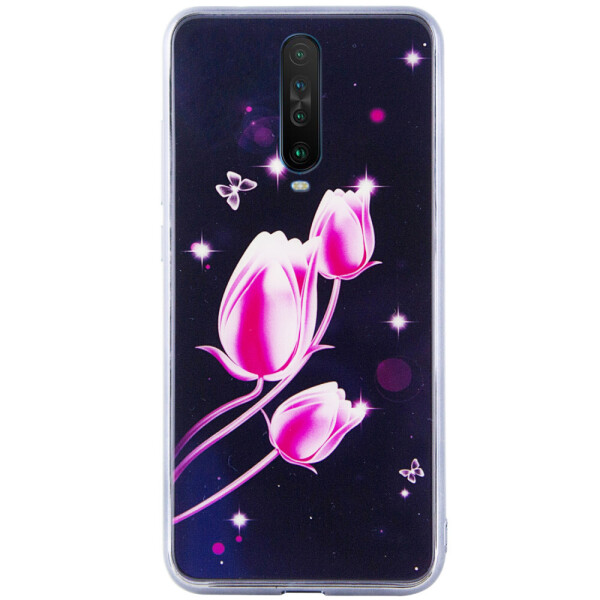 

TPU+Glass чехол Fantasy с глянцевыми торцами для Xiaomi Poco X2 Тюльпаны (99123260)
