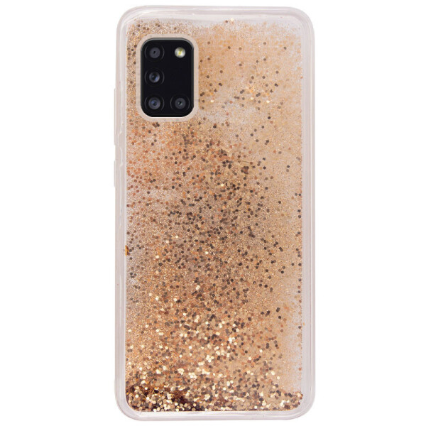 

TPU+PC чехол Sparkle (glitter) для Samsung Galaxy A31 Золотой (138278)