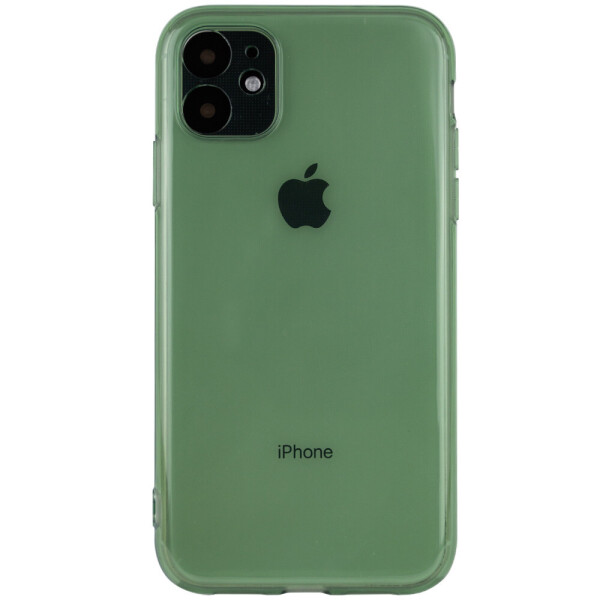 

Матовый полупрозрачный TPU чехол с защитой камеры для Apple iPhone 11 (6.1") Зеленый / Green (142662)