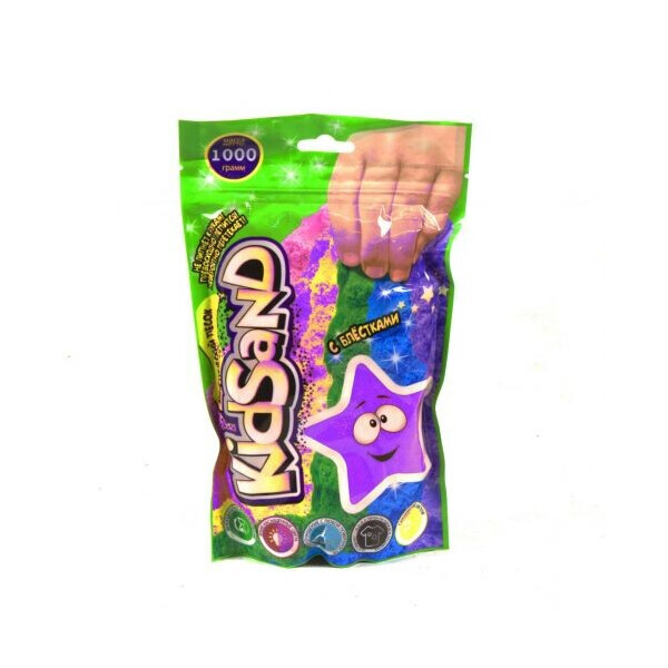 

Кинетический песок "KidSand", в пакете, 1000 г (фиолетовый) (ts_102835)