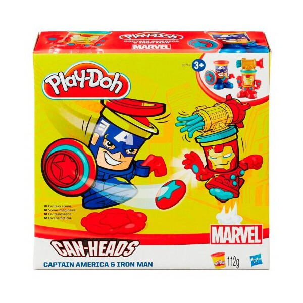 

Игровой набор Play-Doh «Железный Человек и Капитан Америка» Hasbro b0745b0594-IR