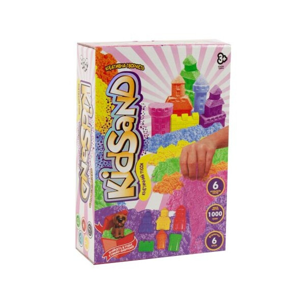 

Кинетический песок "KidSand" с формочками, 1000 г (укр) (ts_54539)