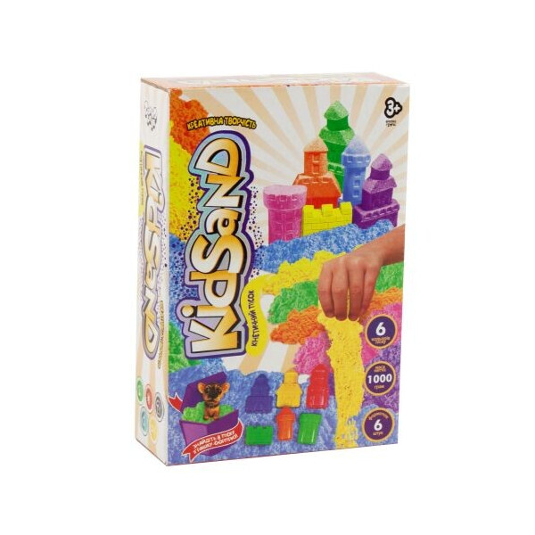 

Кинетический песок "KidSand" с формочками, 1000 г (укр) (ts_54541)