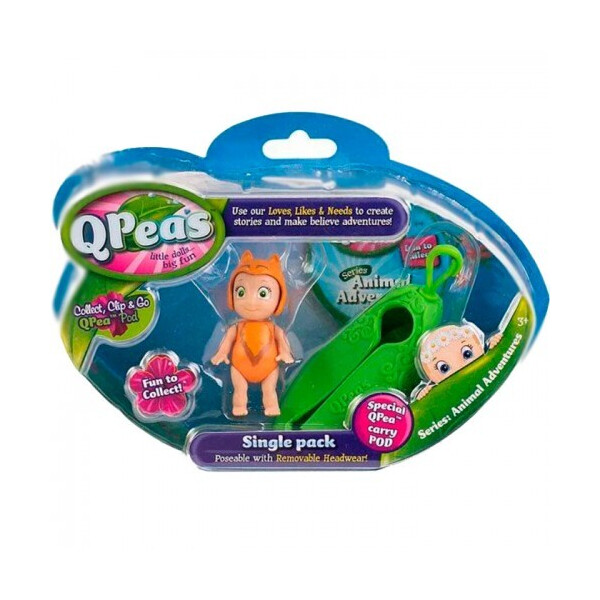 

Игровой набор Приключения животных Шпиц Poppy и стручок-подвеска QPeas QР002-7