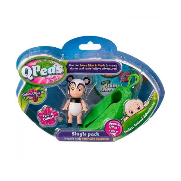 

Игровой набор Приключения животных Панда Pepilla и стручок-подвеска QPeas QР002-9