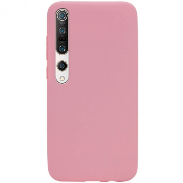 

Чехол Soft Touch для Xiaomi Mi 10 силикон бампер светло-розовый