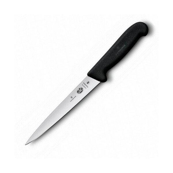 

Нож кухонный Victorinox Fibrox Filleting Flex филейный 18 см черный