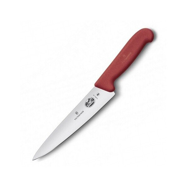 

Нож кухонный Victorinox Fibrox Carving разделочный 15 см красный