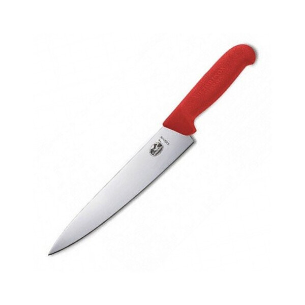 

Нож кухонный Victorinox Fibrox Carving разделочный 25 см красный