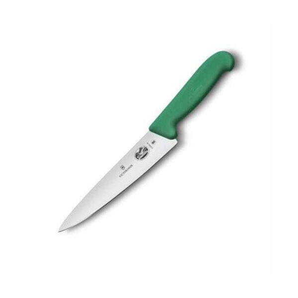 

Нож кухонный Victorinox Fibrox Carving разделочный 15 см зеленый