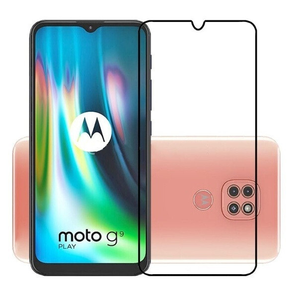 

Защитное стекло LUX для Motorola G9 Play Full Сover черный 0,3 мм в упаковке