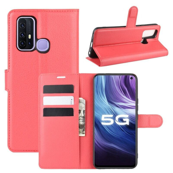 

Чехол Luxury для Vivo Z6 книжка красный