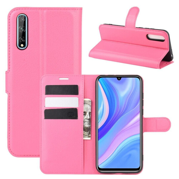 

Чехол Luxury для Huawei P Smart S книжка розовый