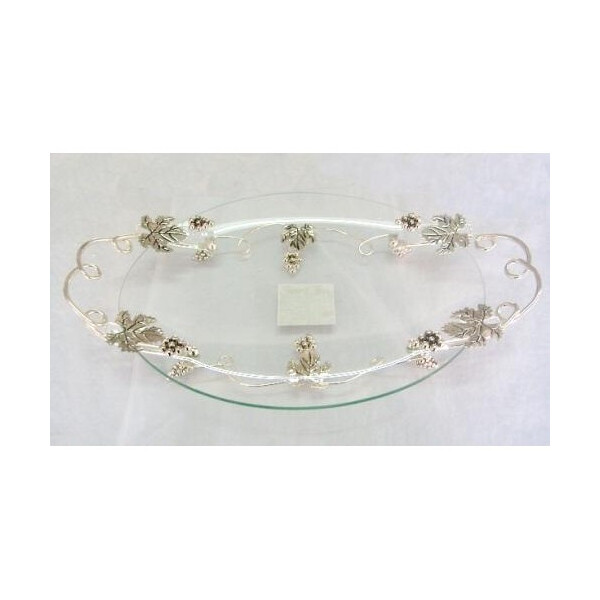 

Блюдо овальное с ручками декоративное Grapes 43х24х8см S&T ST-37203