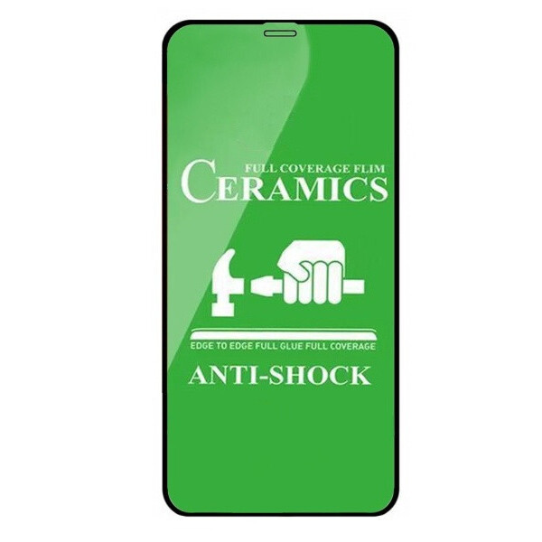 

Защитное стекло-пленка Fiji Ceramics для Apple Iphone 11 черный Full Glue 0,26 мм в упаковке