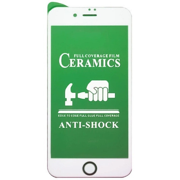 

Защитное стекло-пленка Fiji Ceramics для Apple Iphone 8 Plus белый Full Glue 0,26 мм в упаковке