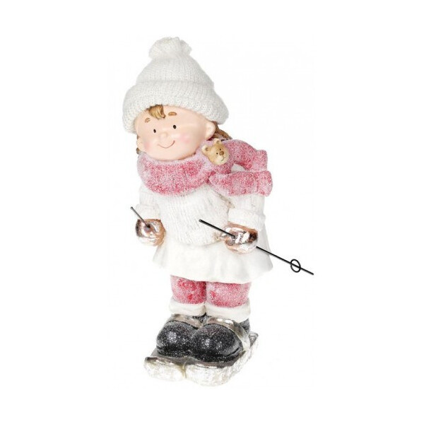 

Статуэтка керамическая Девочка в белом на лыжах 46 см Bona BD-711-281