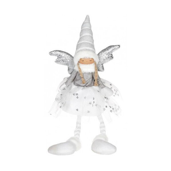 

Мягкая игрушка Девочка-Ангел WhiteandSilver 26х15х57 см Bona BD-910-238