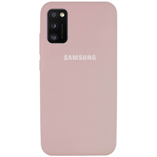 

Противоударный Чехол накладка Epik Silicone Cover Full Protective NEW AA Series для Samsung Galaxy A41 Розовый / Pink Sand
