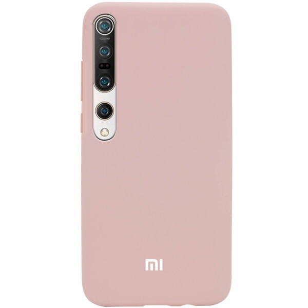

Противоударный Чехол накладка Epik Silicone Cover Full Protective NEW AA Series для Xiaomi Mi 10 / Mi 10 Pro Розовый / Pink Sand