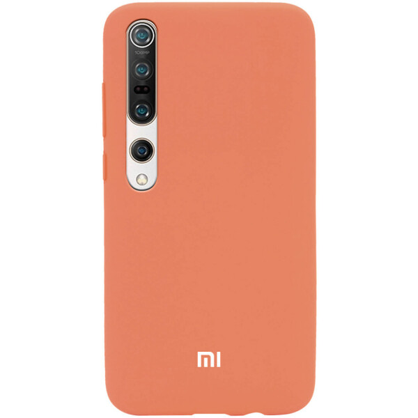 

Противоударный Чехол накладка Epik Silicone Cover Full Protective NEW AA Series для Xiaomi Mi 10 / Mi 10 Pro Оранжевый / Apricot