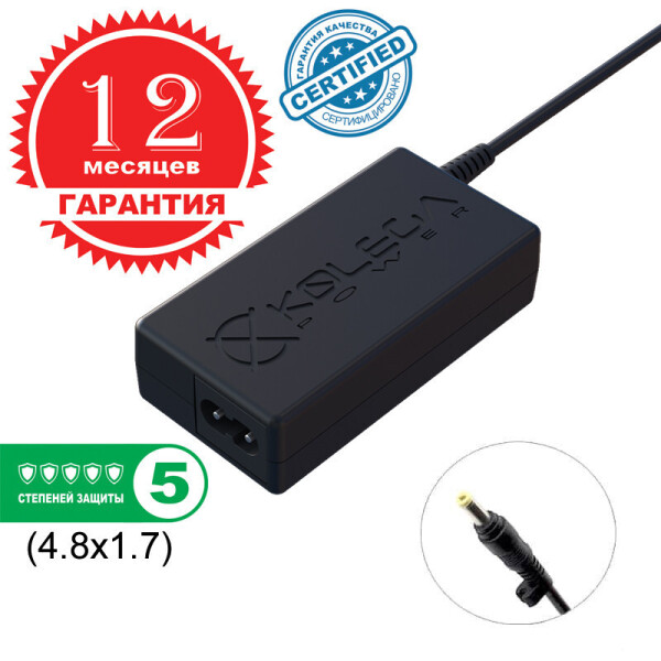 

Блок питания Kolega-Power для ноутбука Asus 9.5V 2.5A 24W 4.8x1.7 (KP-65-09-4817)