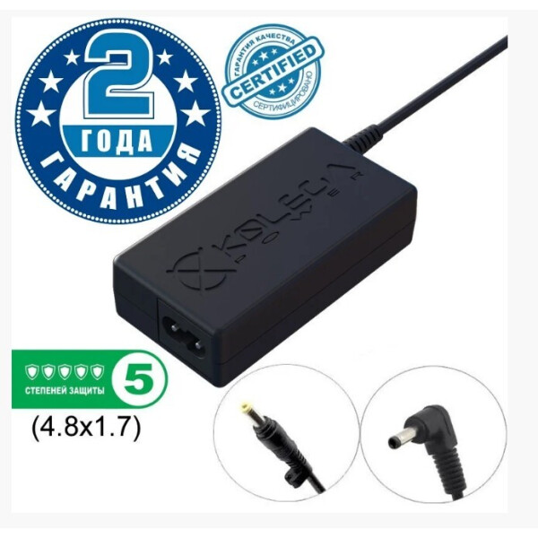 

Блок питания Kolega-Power для ноутбука Asus 9.5V 3.5A 34W 4.8x1.7 (KP-65-09-4817++)