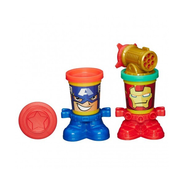 

Игровой набор Play-Doh Герои Марвел - Железный Человек и Капитан Америка Hasbro b0745 b0594