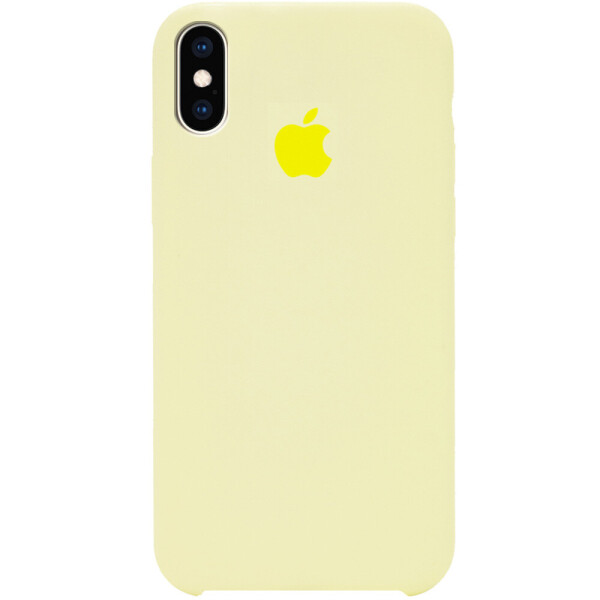 

Противоударный чехол накладка Epik Silicone Case AA Series NEW для Apple iPhone XS Max (6.5") Желтый / Mellow Yellow