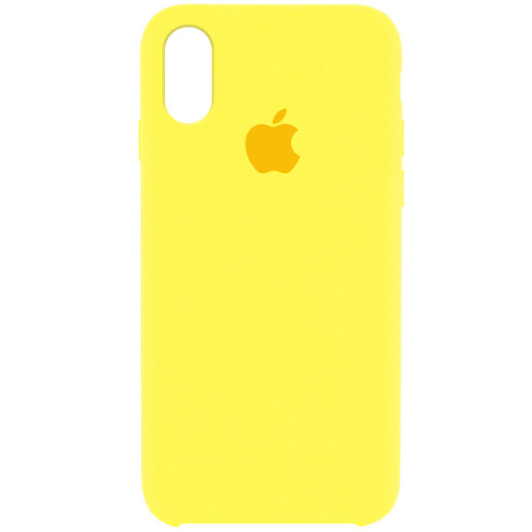 

Противоударный чехол накладка Epik Silicone Case AA Series NEW для Apple iPhone XR (6.1") Желтый / Yellow