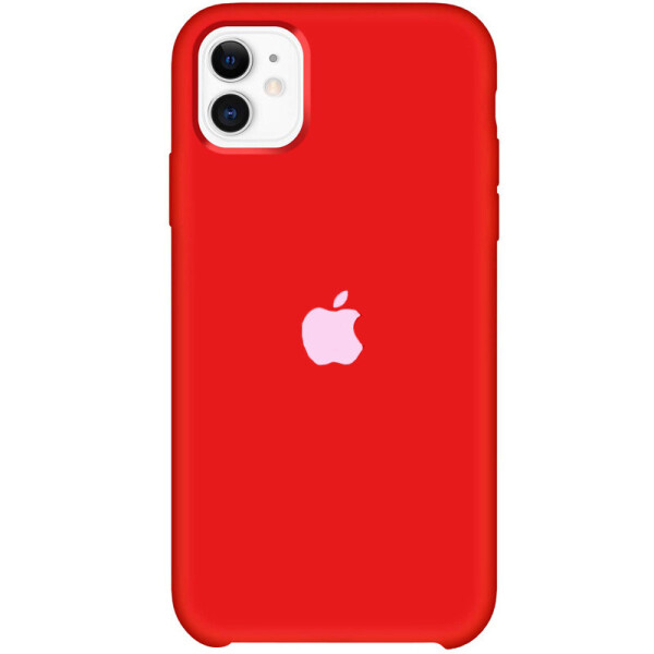 

Противоударный чехол накладка Epik Silicone Case AA Series NEW для Apple iPhone 11 (6.1") Красный / Dark Red