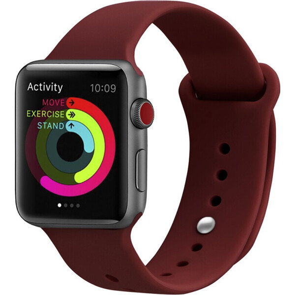 

Ремешок UWatch Silicone Strap for Apple Watch 38/40 mm Wine Red (bz_F_101385)