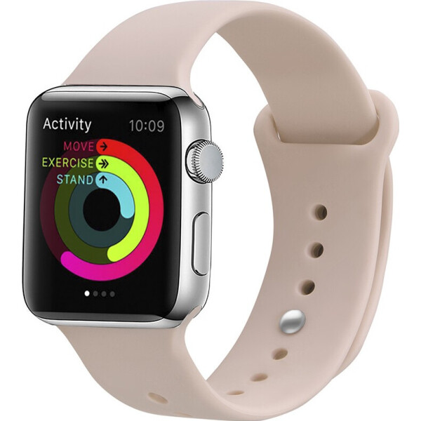 

Ремешок UWatch Silicone Strap for Apple Watch 38/40 mm Pink Sand (bz_F_101376)