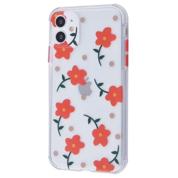 

TPU чехол Flowers Colourful для Apple iPhone 11 (6.1") (Прозрачный/Красные цветы) (1056513)
