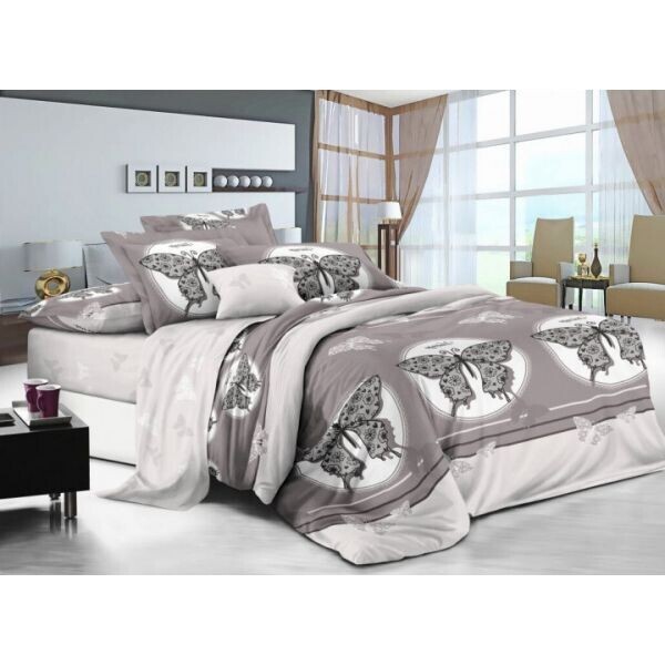 

Постельное белье из сатина Мотыльки, 150x220 см, Подростковый Комплект