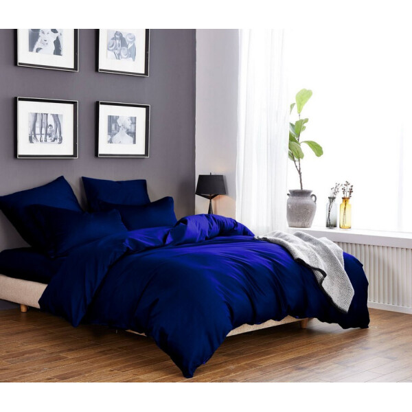 

Постельное белье Однотонный Синий, 150x220 см, Подростковый Комплект