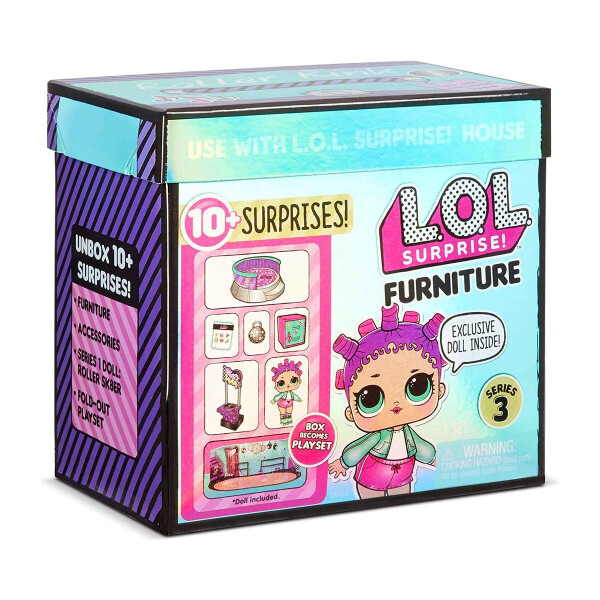 

Игровой набор с куклой L.O.L. Surprise! серии Furniture S2 - Роллердром Роллер-Леди (567103)
