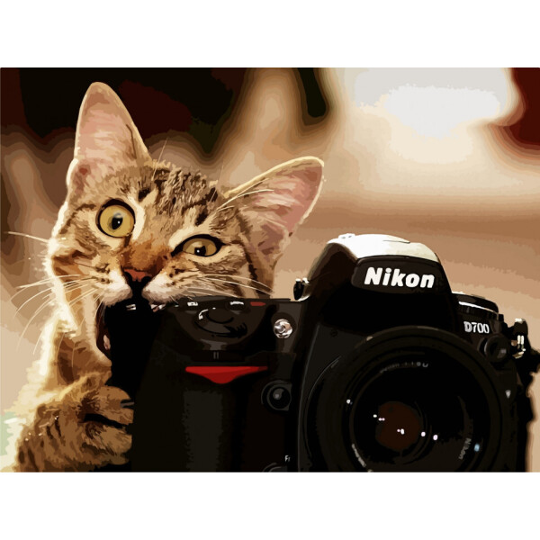 

Картина по номерам. Art Craft "Пушистый фотограф" 40*50 см 11608-AC