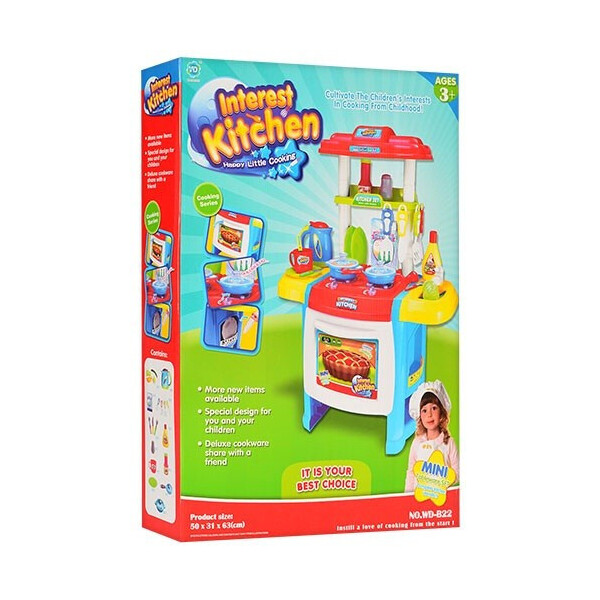 

Игрушечная кухня WD-B22 голубая