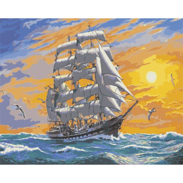 

Картина по номерам. Морской пейзаж "Хозяин морей" 40*50см KHO2722