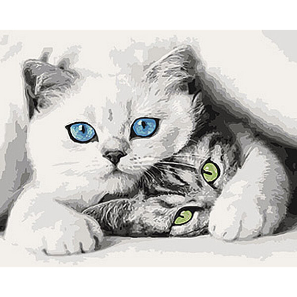 

Картина по номерам. Животные "Котята" 40*50см KHO4098