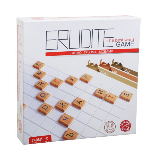 

Настольная игра Arial ERUDITE (Ерудит три языка) 910466