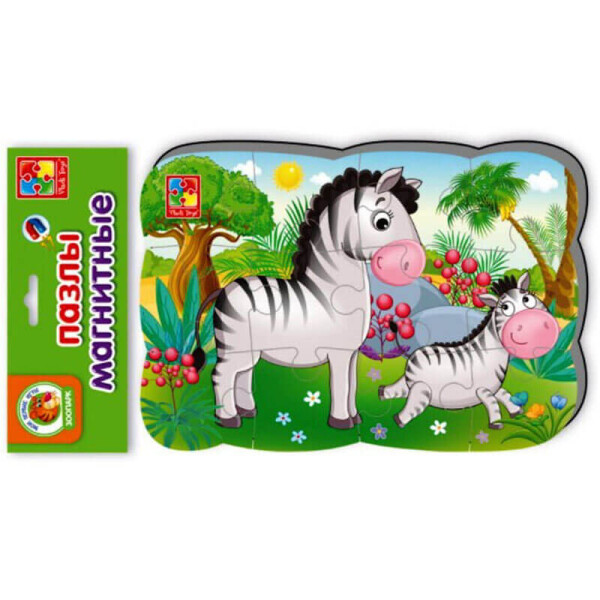 

Пазл магнитный Vladi Toys Зебры