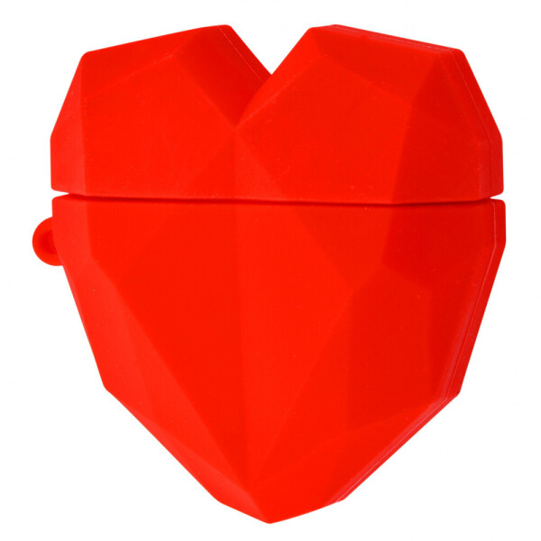 

Силиконовый футляр Heart series для наушников AirPods Красный (141586)
