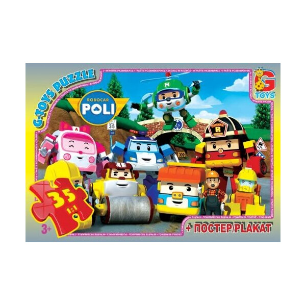 

Пазл G-toys Робокар Поли: на дороге