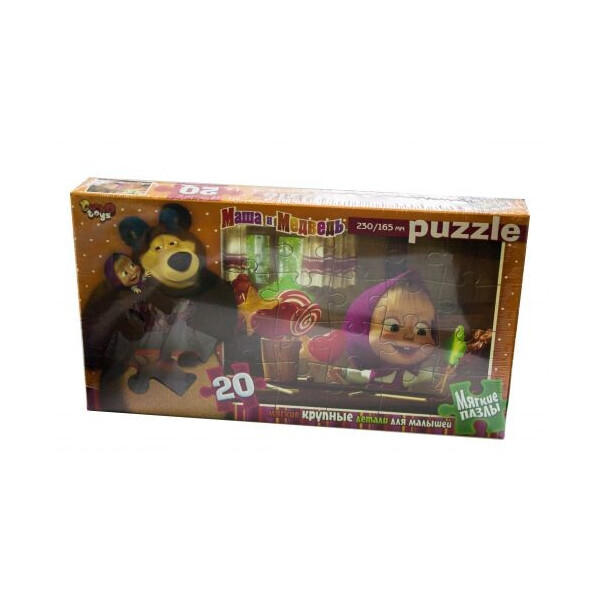 

Пазл мягкий Danko toys Маша и медведь: Леденец 20 элементов