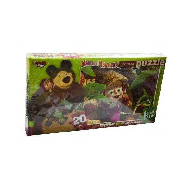 

Пазл мягкий Danko toys Маша и медведь: ягоды 20 элементов