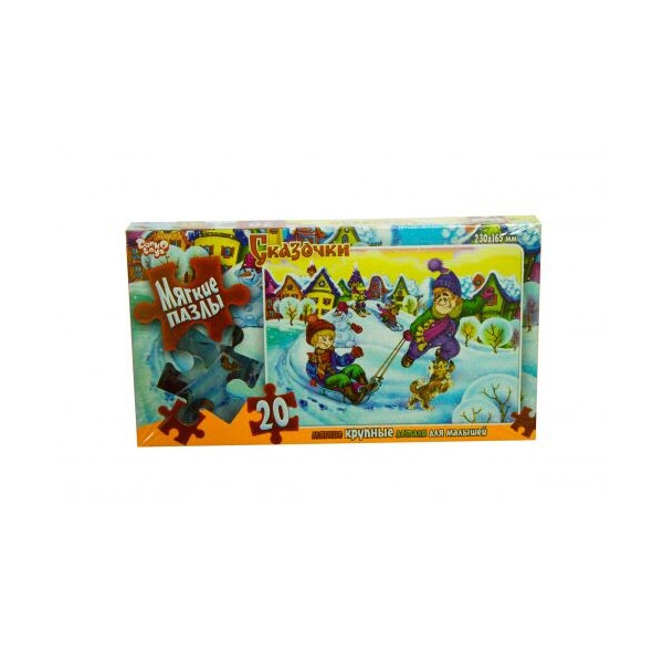 

Пазл мягкий Danko toys Сказочки: Карлсон и зима 20 элементов